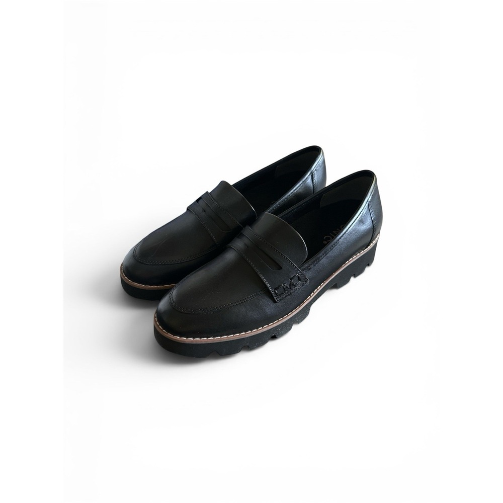 Vionic Cheryl II Loafer Womens 6.5 Black Leather Slip On Shoes Arch Support - Picture 9 of 10